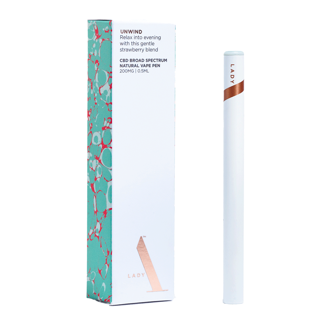 Unwind Natural CBD Vape Pen | lady A | lady-high Unwind Natural CBD Vape Pen | lady A | lady-high